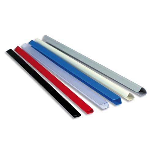 Exacompta - Boîte de 25 baguettes - Reliure manuelle SERODO 9mm - Transparent